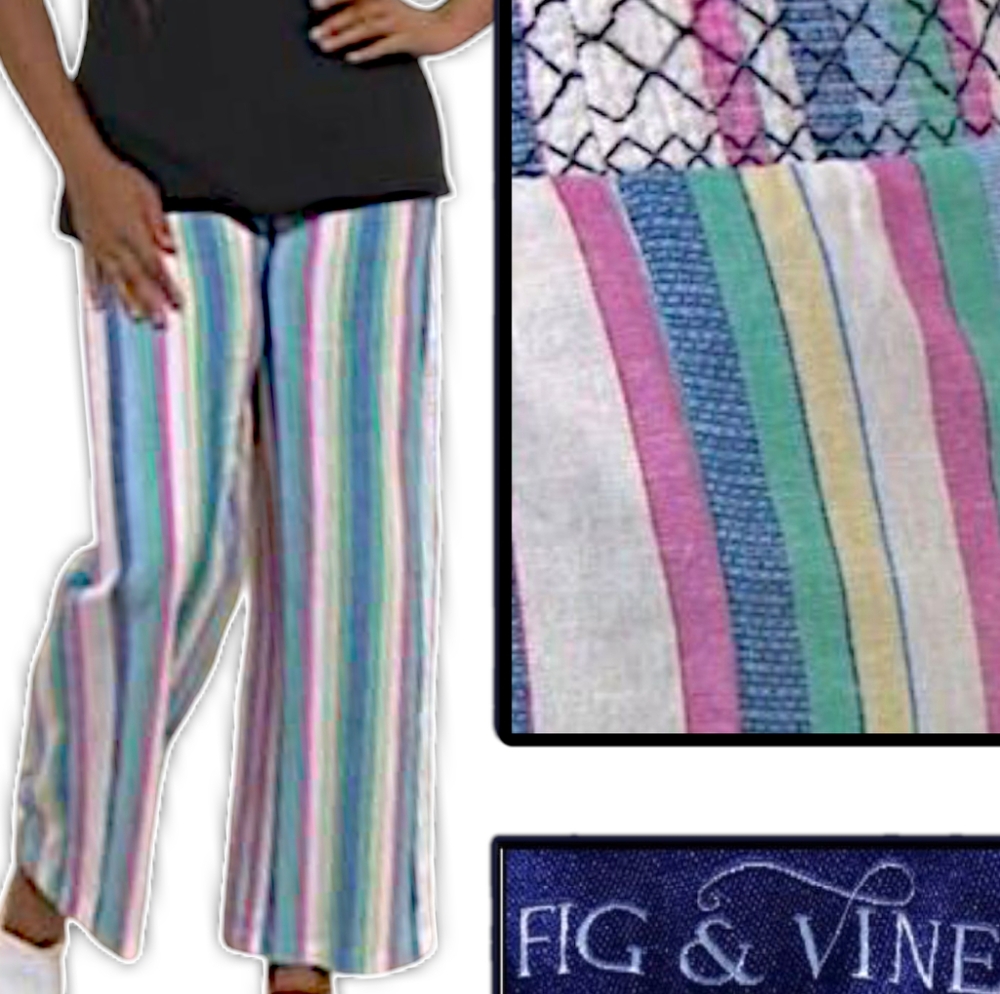 Striped Woven Smocked Waist Wide Leg Pants🪞